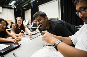 ASU student meet to discuss a startup project